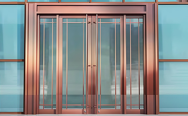 嘉峪关玻璃地弹门